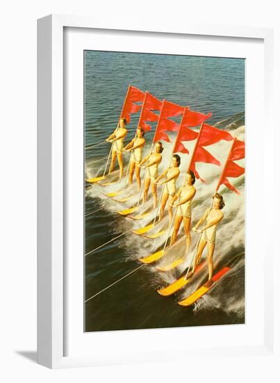 Waterski Extravaganza-null-Framed Art Print