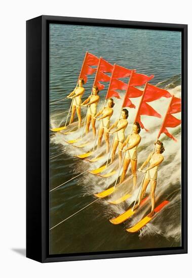 Waterski Extravaganza-null-Framed Stretched Canvas