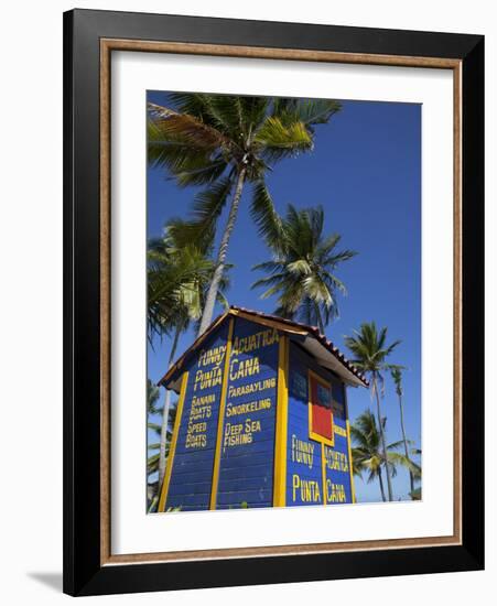 Watersports Hut, Bavaro Beach, Punta Cana, Dominican Republic, West Indies, Caribbean, Central Amer-Frank Fell-Framed Photographic Print