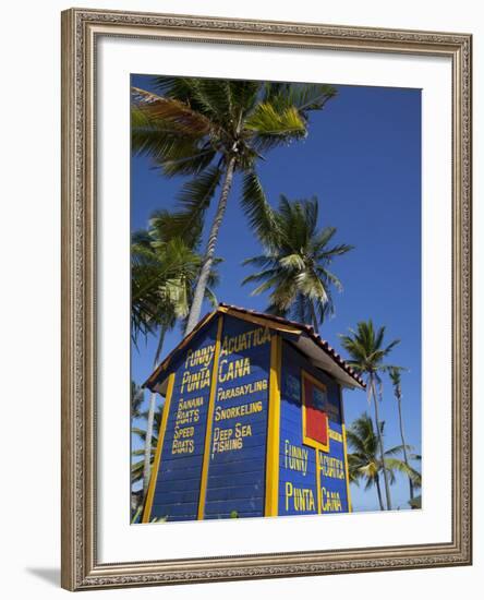 Watersports Hut, Bavaro Beach, Punta Cana, Dominican Republic, West Indies, Caribbean, Central Amer-Frank Fell-Framed Photographic Print