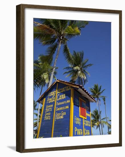 Watersports Hut, Bavaro Beach, Punta Cana, Dominican Republic, West Indies, Caribbean, Central Amer-Frank Fell-Framed Photographic Print