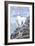 Waterton-Glacier International Peace Park - Mountain Goat and Baby-Lantern Press-Framed Art Print