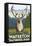 Waterton National Park, Canada - Caribou-Lantern Press-Framed Stretched Canvas