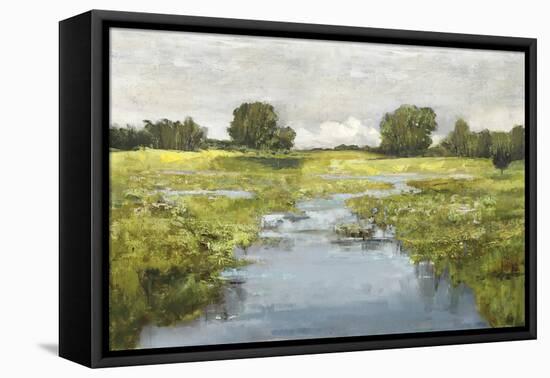 Waterway Meander - Pause-Mark Chandon-Framed Stretched Canvas