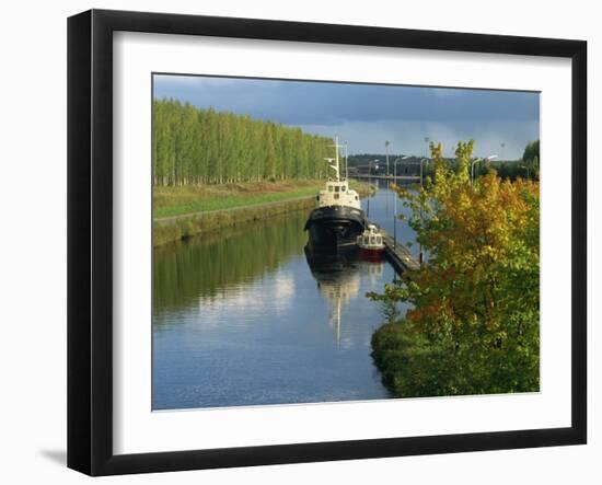 Waterway of the Saimaa Canal, Mustulo, Near Lappeenranta, Finland, Scandinavia, Europe-Ken Gillham-Framed Photographic Print