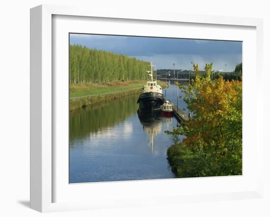 Waterway of the Saimaa Canal, Mustulo, Near Lappeenranta, Finland, Scandinavia, Europe-Ken Gillham-Framed Photographic Print