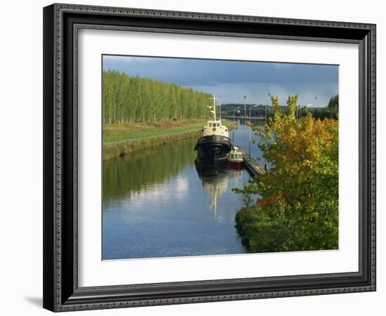 Waterway of the Saimaa Canal, Mustulo, Near Lappeenranta, Finland, Scandinavia, Europe-Ken Gillham-Framed Photographic Print