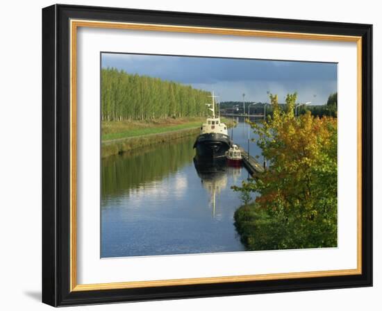 Waterway of the Saimaa Canal, Mustulo, Near Lappeenranta, Finland, Scandinavia, Europe-Ken Gillham-Framed Photographic Print