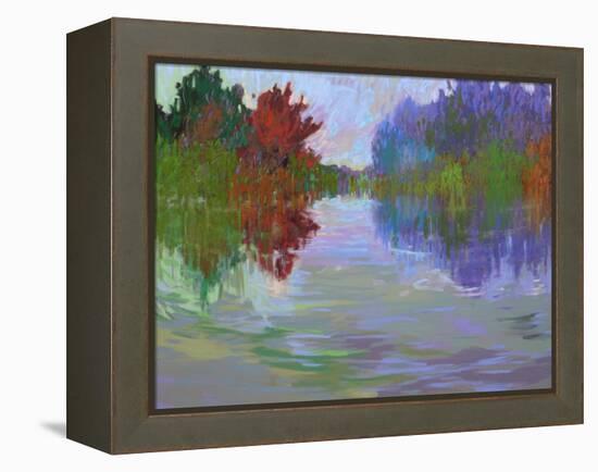 Waterways VII-Jane Schmidt-Framed Stretched Canvas