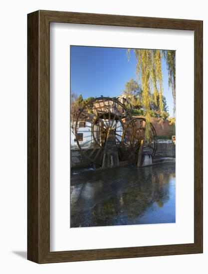 Waterwheels, Lijiang, UNESCO World Heritage Site, Yunnan, China, Asia-Ian Trower-Framed Photographic Print