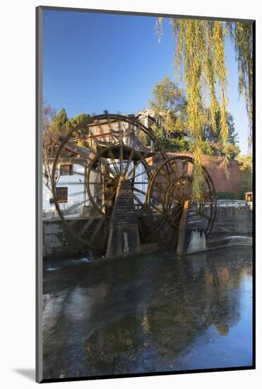 Waterwheels, Lijiang, UNESCO World Heritage Site, Yunnan, China, Asia-Ian Trower-Mounted Photographic Print