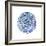 Watery Blue Mandala 1-Lora Gold-Framed Art Print