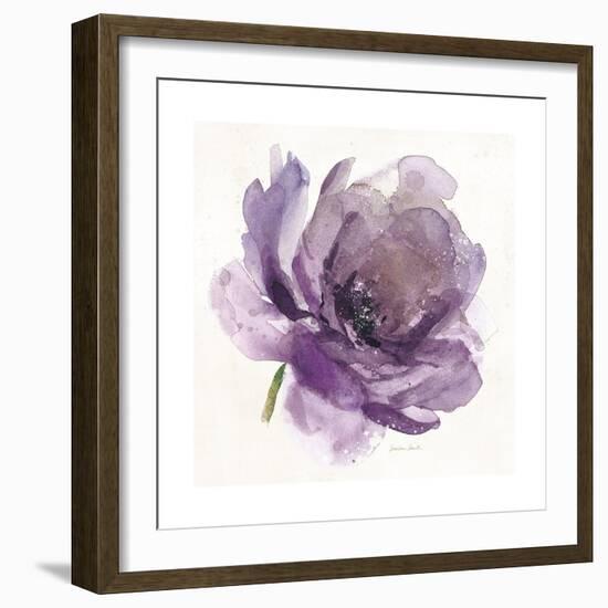 Watery Plum Bloom 1-Sandra Smith-Framed Art Print