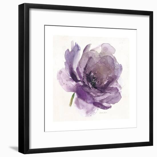 Watery Plum Bloom 1-Sandra Smith-Framed Art Print