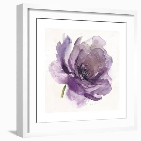 Watery Plum Bloom 1-Sandra Smith-Framed Art Print