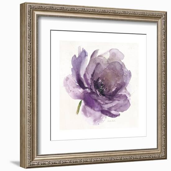 Watery Plum Bloom 1-Sandra Smith-Framed Art Print