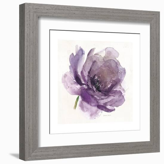 Watery Plum Bloom 1-Sandra Smith-Framed Art Print