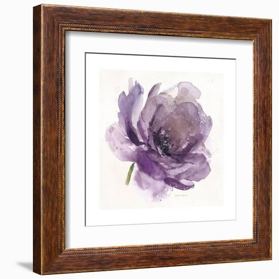 Watery Plum Bloom 1-Sandra Smith-Framed Art Print