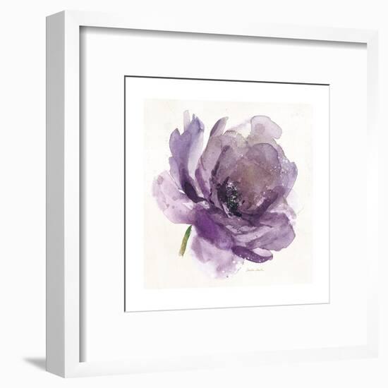 Watery Plum Bloom 1-Sandra Smith-Framed Art Print