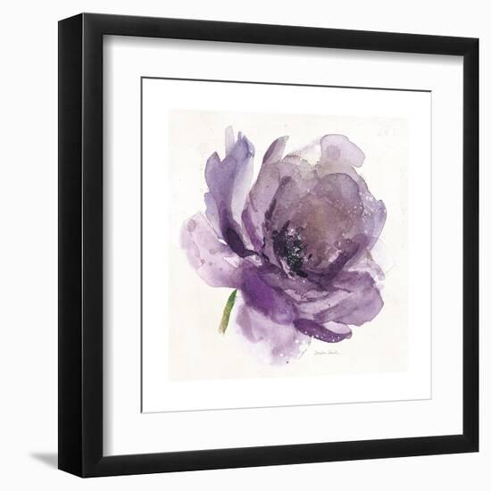 Watery Plum Bloom 1-Sandra Smith-Framed Art Print