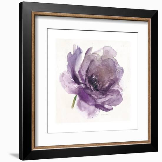 Watery Plum Bloom 1-Sandra Smith-Framed Art Print