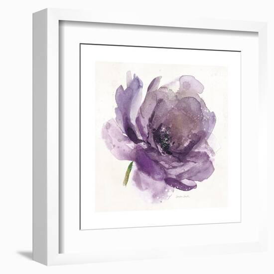 Watery Plum Bloom 1-Sandra Smith-Framed Art Print