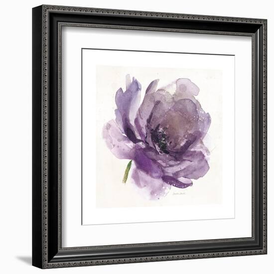 Watery Plum Bloom 1-Sandra Smith-Framed Art Print