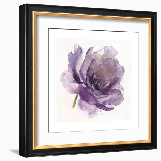 Watery Plum Bloom 1-Sandra Smith-Framed Art Print