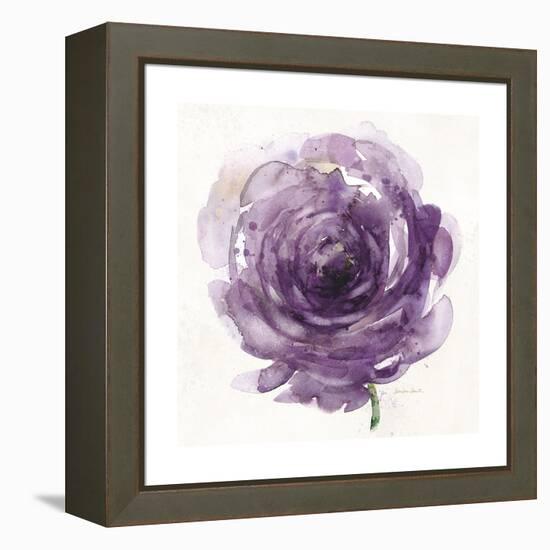 Watery Plum Bloom 2-Sandra Smith-Framed Stretched Canvas