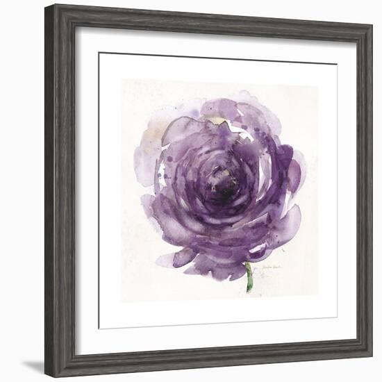 Watery Plum Bloom 2-Sandra Smith-Framed Art Print