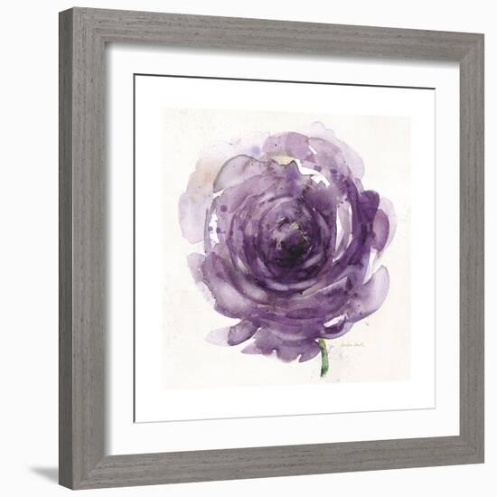 Watery Plum Bloom 2-Sandra Smith-Framed Art Print