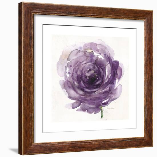 Watery Plum Bloom 2-Sandra Smith-Framed Art Print