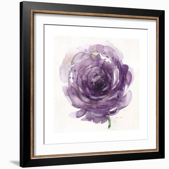 Watery Plum Bloom 2-Sandra Smith-Framed Art Print