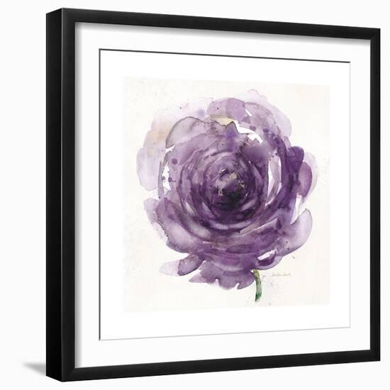 Watery Plum Bloom 2-Sandra Smith-Framed Art Print