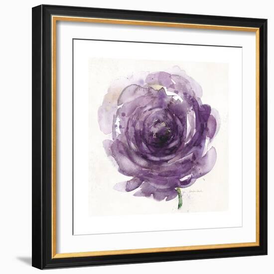 Watery Plum Bloom 2-Sandra Smith-Framed Art Print