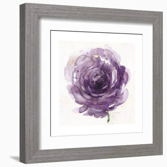 Watery Plum Bloom 2-Sandra Smith-Framed Art Print