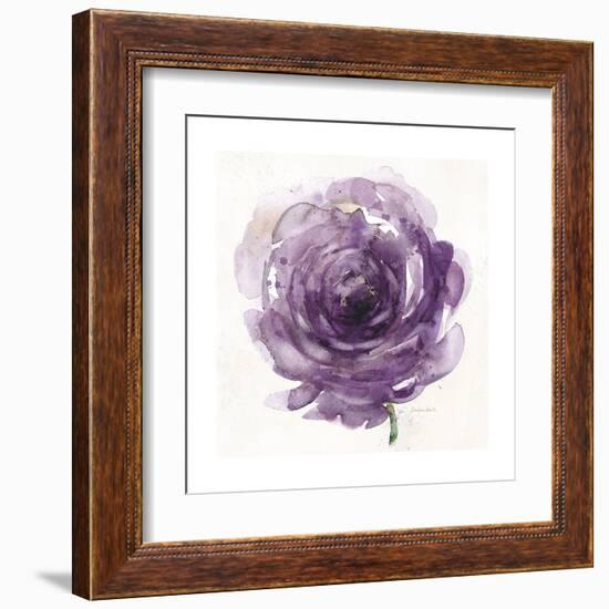 Watery Plum Bloom 2-Sandra Smith-Framed Art Print