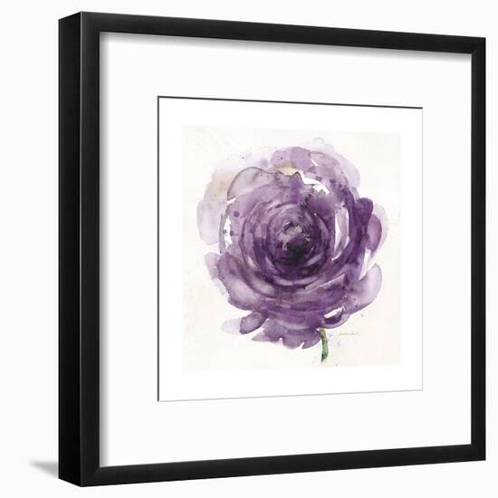 Watery Plum Bloom 2-Sandra Smith-Framed Art Print