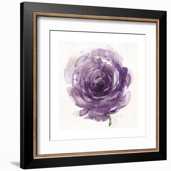 Watery Plum Bloom 2-Sandra Smith-Framed Art Print