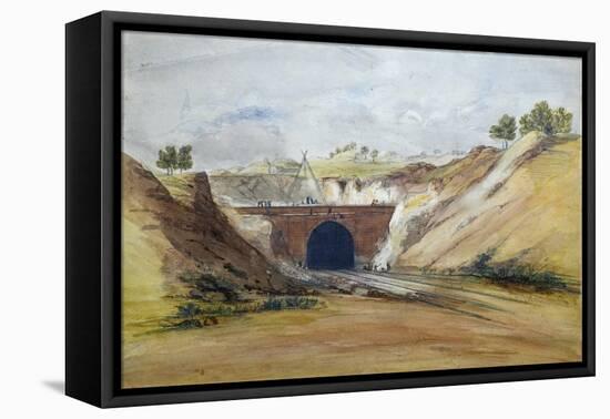 Watford Tunnel, C.1836 (W/C)-John Cooke Bourne-Framed Premier Image Canvas