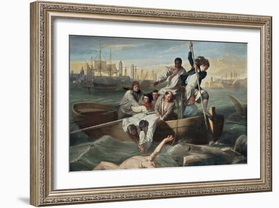 Watson and the Shark-John Singleton Copley-Framed Premium Giclee Print