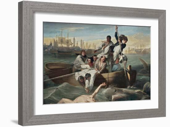 Watson and the Shark-John Singleton Copley-Framed Premium Giclee Print