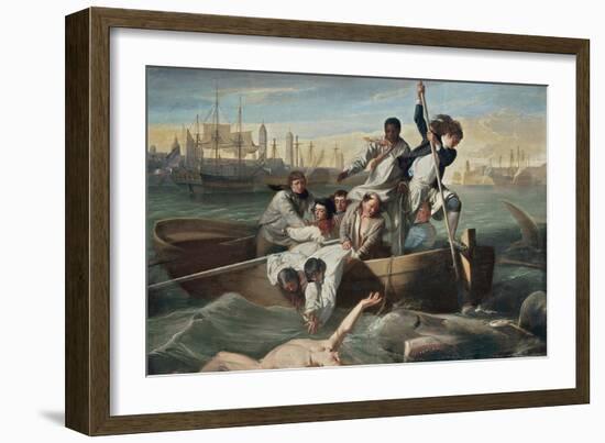 Watson and the Shark-John Singleton Copley-Framed Premium Giclee Print