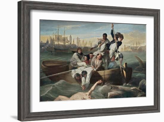 Watson and the Shark-John Singleton Copley-Framed Art Print