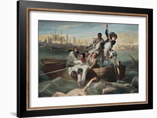 Watson and the Shark-John Singleton Copley-Framed Art Print