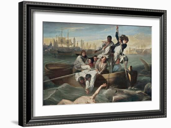 Watson and the Shark-John Singleton Copley-Framed Art Print