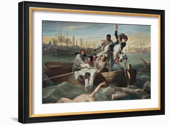 Watson and the Shark-John Singleton Copley-Framed Art Print