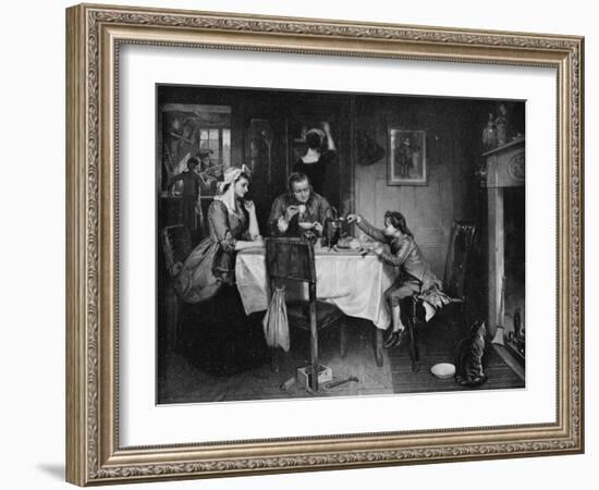 'Watt Discovering Condensation of Steam', c1884, (1917)-Marcus Stone-Framed Giclee Print
