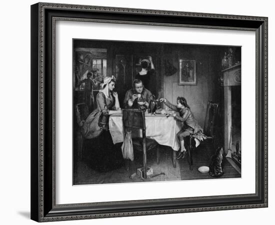 'Watt Discovering Condensation of Steam', c1884, (1917)-Marcus Stone-Framed Giclee Print