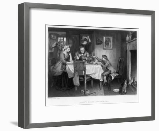 Watt's First Experiment, 18th Century-Herbert Bourne-Framed Giclee Print